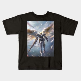 Winged Warriors: Gundam Wing, Mecha Epic, and Anime-Manga Legacy Unleashed Kids T-Shirt